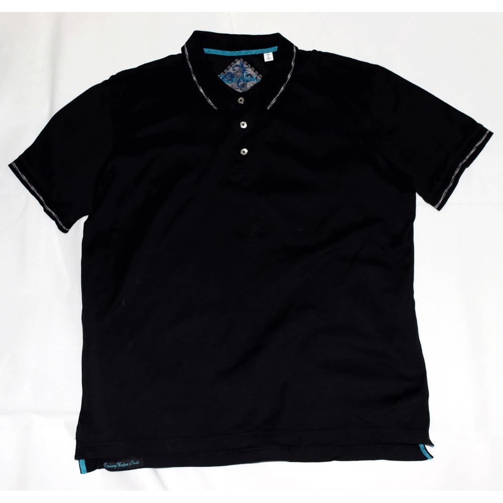 SOLD Robert‎ Graham Classic Fit Mens Short Sleeve Golf Polo Shirt Size Large